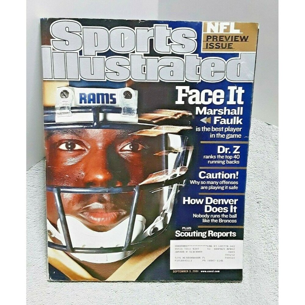 Sports Illustrated September 3 2001 Marshall Faulk Rams Football Issue magazine